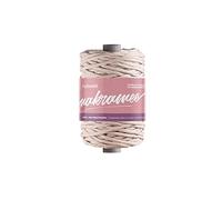 myboshi Makramee-Garn, gezwirnt 4mm, Made in Germany, Naturgarn, das Kreativgarn für orientalische -Makramee-Arbeiten Rosa 1 Kordel a 50m