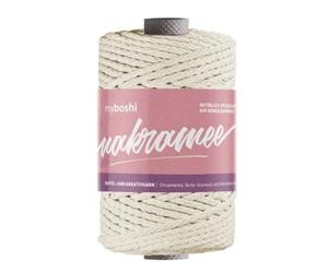 MyBoshi Makramee geflochtenes Baumwollseil 2mm 50m natur (13,32 € pro 100 m)