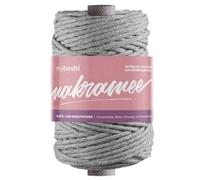 myboshi Makramee, 100% Baumwolle 50m-Lauflänge, gezwirnt, 4mm