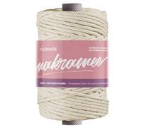 MyBoshi Makramee gezwirntes Baumwollseil 4mm 50m natur (12,98 € pro 100 m) Farbe:Natur