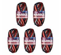 myboshi Marble: unsere wunderbunte Happy-Smile-Wolle, mit Farbverlauf, Ökotex-zertifiziert, 50g, Ll 55m Rot (Auris), 5 Knäuel