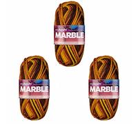 myboshi Marble: unsere wunderbunte Happy-Smile-Wolle, mit Farbverlauf, Ökotex-zertifiziert, 50g, Ll 55m Braun (Sunshine), 3 Knäuel