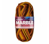 myboshi Marble: unsere wunderbunte Happy-Smile-Wolle, mit Farbverlauf, Ökotex-zertifiziert, 50g, Ll 55m Braun (Sunshine), 1 Knäuel