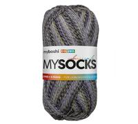 myboshi mysocks, 75% Schurwolle, 25% Polyamid 100g/420m-Lauflänge, 4-fädig