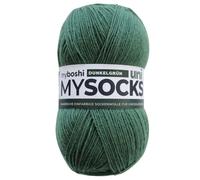 MyBoshi mysocks uni 100g W76729 dunkelgrün (6,79 € pro 100 g) Farbe:W76729 dunkelgrün