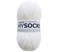 MyBoshi mysocks uni 100g W76791 weiß (6,79 € pro 100 g) Farbe:W76791 weiß