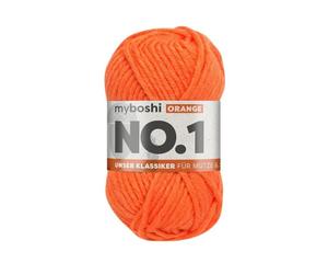 MyBoshi No.1 Häkel- und Strickgarn 50g Farbe 131 Orange (6,98 € pro 100 g) Farbe:Farbe 131 Orange