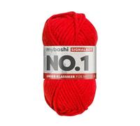 MyBoshi No.1 Häkel- und Strickgarn 50g Farbe 132 Signalrot (6,98 € pro 100 g) Farbe:Farbe 132 Signalrot