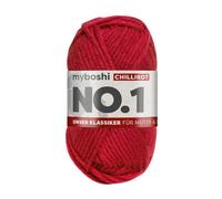 MyBoshi No.1 Häkel- und Strickgarn 50g Farbe 134 Chilirot (6,98 € pro 100 g) Farbe:Farbe 134 Chilirot