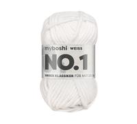 MyBoshi No.1 Häkel- und Strickgarn 50g Farbe 191 Weiß (6,98 € pro 100 g) Farbe:Farbe 191 Weiß