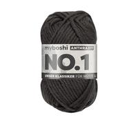 MyBoshi No.1 Häkel- und Strickgarn 50g Farbe 195 Anthrazit (6,98 € pro 100 g) Farbe:Farbe 195 Anthrazit