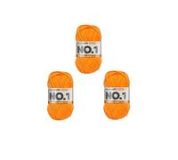 MyBoshi No.1 Häkel- und Strickgarn Set 3x50g Aprikose 137 (7,79 € pro 100 g) Farbe:Aprikose 137