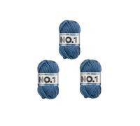 MyBoshi No.1 Häkel- und Strickgarn Set 3x50g Blaubeere 157 (7,79 € pro 100 g) Farbe:Blaubeere 157
