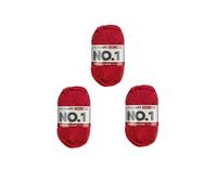 MyBoshi No.1 Häkel- und Strickgarn Set 3x50g Chillirot 134 (7,79 € pro 100 g) Farbe:Chillirot 134