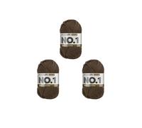 MyBoshi No.1 Häkel- und Strickgarn Set 3x50g Kakao 174 (7,79 € pro 100 g) Farbe:Kakao 174