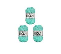 MyBoshi No.1 Häkel- und Strickgarn Set 3x50g Meerblau 158 (7,79 € pro 100 g) Farbe:Meerblau 158