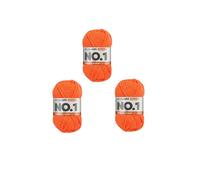 MyBoshi No.1 Häkel- und Strickgarn Set 3x50g Orange 131 (7,79 € pro 100 g) Farbe:Orange 131