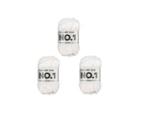 MyBoshi No.1 Häkel- und Strickgarn Set 3x50g Weiß 191 (7,79 € pro 100 g) Farbe:Weiß 191