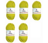 MyBoshi No.1 Set 5 Knäuel a 50g Avocado 115 (7,20 € pro 100 g) Farbe:Avocado 115