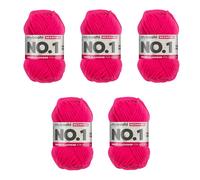 MyBoshi No.1 Set 5 Knäuel a 50g Neonpink 182 (7,20 € pro 100 g) Farbe:Neonpink 182