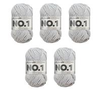MyBoshi No.1 Set 5 Knäuel a 50g Silber 193 (7,50 € pro 100 g) Farbe:Silber 193