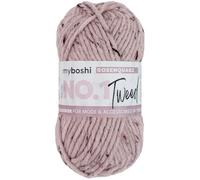 myboshi No.1 Tweed, zum Häkeln und Stricken, Schnellstrickgarn, mulesing-freie Mützenwolle, Strickwolle, Häkelwolle, 50g, Ll 55m Rosa (Rosenquarz), 1 Knäuel