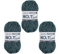myboshi No.1 Tweed, zum Häkeln und Stricken, Schnellstrickgarn, mulesing-freie Mützenwolle, Strickwolle, Häkelwolle, 50g, Ll 55m Grün (Kupfergrün) 3 Knäuel