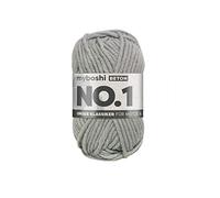 myboshi No.1 Wolle zum Häkeln und Stricken, Schnellstrickgarn, langlebige Mützenwolle, Strickwolle, Häkelwolle, mulesing-frei, 50g, Ll 55m Grau (Beton) 1 Knäuel