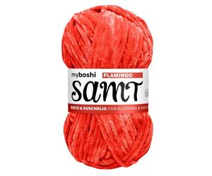 MyBoshi Samt Amigurumi-Wolle 100g Farbe 831 Flamingo (5,39 € pro 100 g) Farbe:Farbe 831 Flamingo