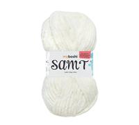 myboshi »Samt Wolle, Chenille Garn« Häkelwolle, 100 m (1-St., Samt Wolle Original Chenille Garn), Uni, Beige (Hase)
