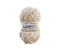 myboshi Samt XL, kuscheliges, extra Dickes Chenillegarn, super Chunky, zum Häkeln und Stricken, XXL-Knäuel, 100g, Ll 40m, Beige (Sand) 1 Knäuel