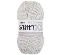 myboshi Samt XS, flauschiges, dünnes Chenillegarn, zum Häkeln und Stricken, für Mini-Amigurumi, Accessoires und Bekleidung, 50g, Ll 90m, Grau (Cashew) 1 Knäuel