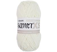 myboshi Samt XS, flauschiges, dünnes Chenillegarn, zum Häkeln und Stricken, für Mini-Amigurumi, Accessoires und Bekleidung, 50g, Ll 90m, Weiß (Marshmallow) 1 Knäuel