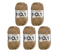 myboshi Strick- und Häkelgarn, Modell No.1 mit Merinowolle, dickes Garn, Acrylharz, Ocker, 5_Knäuel