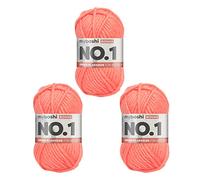 myboshi Strick- und Häkelgarn, Modell No.1 mit Merinowolle, dickes Garn, Acrylharz, rot, 3_Knäuel