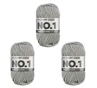 myboshi Strick- und Häkelgarn - Modell No.1 mit Merinowolle Dickgarn, Acrylharz, Beton, 3_Knäuel