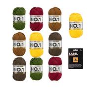 myboshi Vintage Vibes Wollpaket, winterliche No.1 Wolle im Vintage-Look, mit original Label, 10 Knäuel x 50g, Lauflänge 55m, strapazierfähig, filzfrei, Vintage Vibes 10 Knäuel