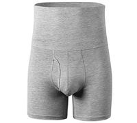 MYENA Herren Body Shaper Shorts 4XL-6XL, hochtaillierte Body Shaper Panty Bummach Control Shorts Elastische Oberschenkel schlanker Shapewear-Slip-Taille Abnehmen,B,4XL