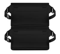 MyGadget 2X wasserdichte Taschen [ 22 x 15.5 cm ] - IPx8 Waterproof - Bauchtasche mit dreifach verschließbaren Verschluss & verstellbaren Gurt in Schwarz