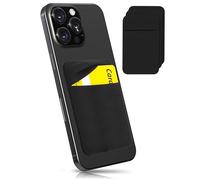 MyGadget 3X 1 Fach Handy Kartenhalter zum aufkleben - RFID Blocking - Haftendes Kartenfach, Kartenhülle, Karten Halterung - Geldbörse Smartphone Etui Schwarz