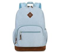mygreen Schulrucksack MädchenCord Rucksack Teenageralter Leichter Schulranzen Daypack für Schule Blau
