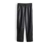 OPUS Damen City Pants | MYHA Edgy Relaxed Kunstlederhose mit Barrel Leg Black, 44