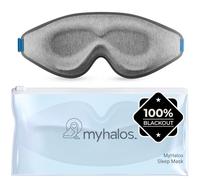MyHalos® Schlafmaske - Augenmasken zum Schlafen - 100% Verdunkelung Schlafmaske für Damen, Herren & Seitenschläfer - 3D Schlafmaske gegen Druck - preisgekröntes Design, wimpernfreundlich
