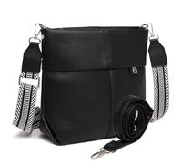 Myhozee Umhängetasche Damen Mittelgroß Handtasche - Klein Crossbody Bag PU Leder mit 2 Gurt, Schultertasche Tasche Damenhandtasche Uni mit Breitem Gurt für Frauen Damen