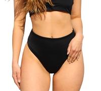 MYLILY Brazilian Bikini Hose Damen Schwarz | Bikinihose Damen Unterteil | Bikinihose Schwarz | Bikini Unterteil Teenager Shaping (M)