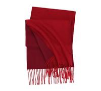 MYLLJBD Schal Frauenschal Wolle Herbst Und Winter Mode Schal Männer Vielseitiger Kaschmirschal Mit Quasten Ladies Geschenk 190 * 31 cm-dunkelrot A