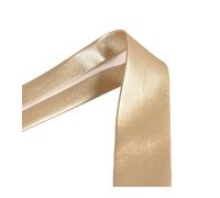 MYMERCERIE Schrägband, Kunstleder, Metall, 27 mm, goldfarben, Meterware, hergestellt in Europa