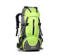 MYMM 50L Trekkingrucksacke, Outdoor Wanderrucksäcke, ideal für Sport im Freien, Wandern, Trekking, Camping Reisen, Bergsteigen. wasserdichte Bergsteigtasche, Reiseklettern Daypacks, Rucksack(Grün)