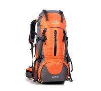MYMM 50L Trekkingrucksacke, Outdoor Wanderrucksäcke, ideal für Sport im Freien, Wandern, Trekking, Camping Reisen, Bergsteigen. wasserdichte Bergsteigtasche, Reiseklettern Daypacks, Rucksack(orange)