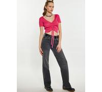 MyMo Crop-Top Damen Viskose rosa, S
